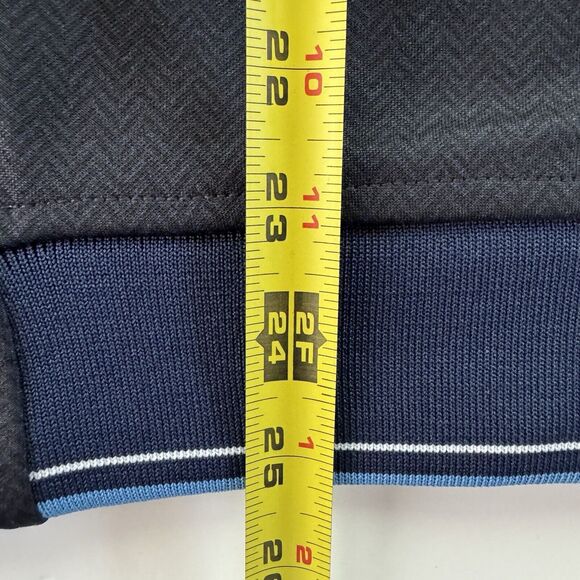 Ben Sherman Jacket Mens Navy Blazer Baseball Bomber Retro Stripe Accent Size S - Picture 7 of 13